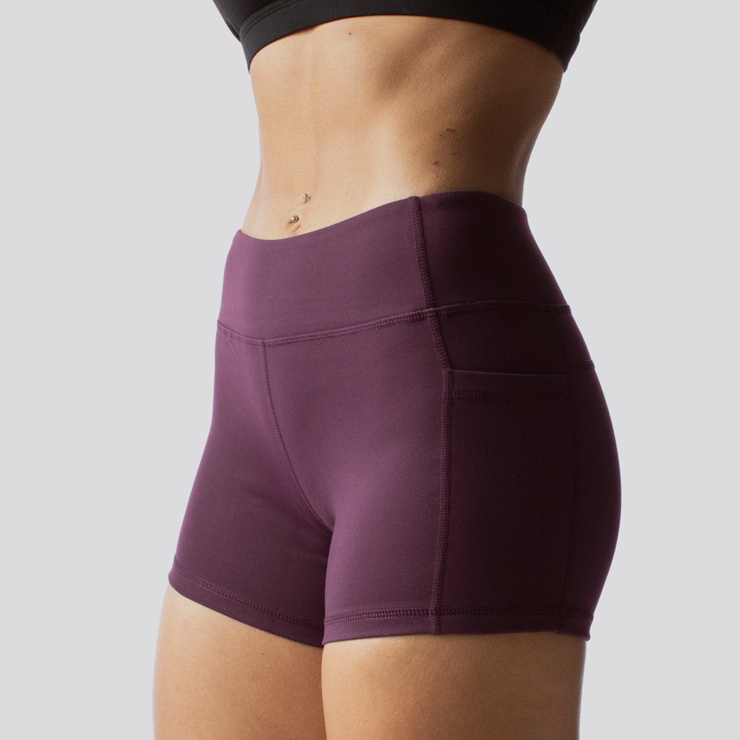 Purple Workout Shorts Fitness Shorts With Pockets Born Primitive Eu