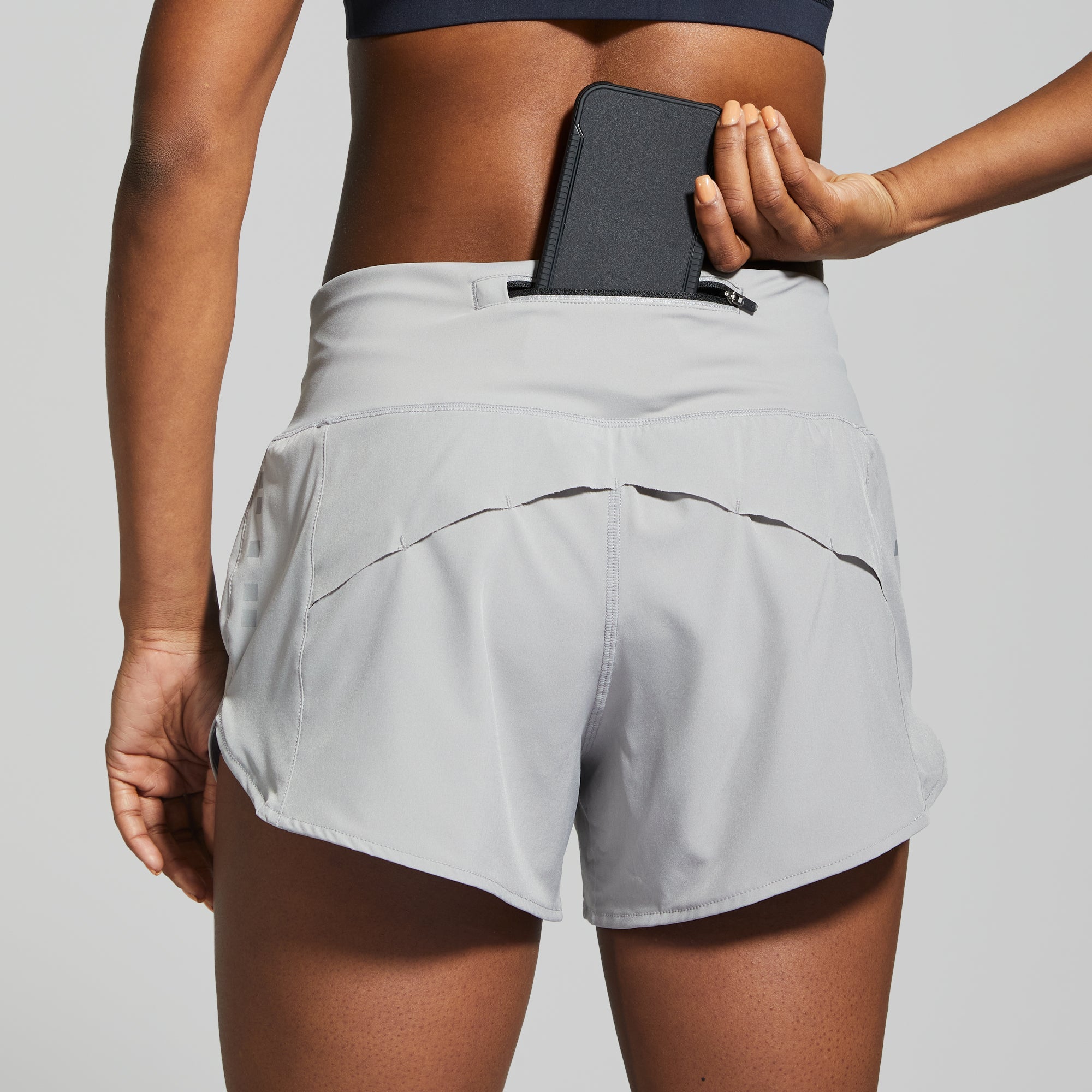COR Womens Gray Stretch Active Wear Shorts
