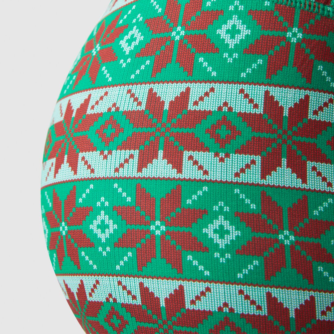 Double Take Original Booty Short (Cozy Christmas)