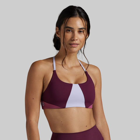 Serenity Colorblock Sports Bra (Bewitched/Taro)