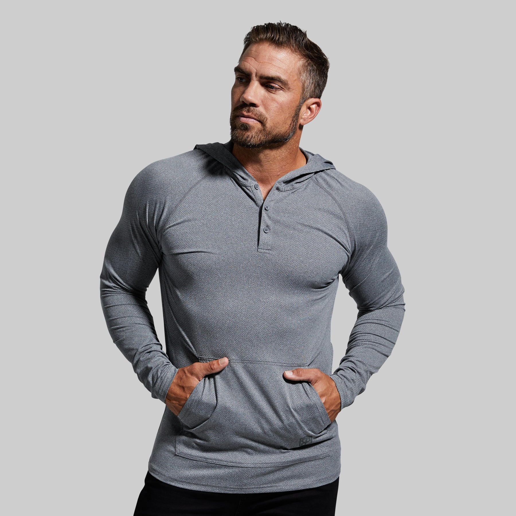 Henley hoodie outlet