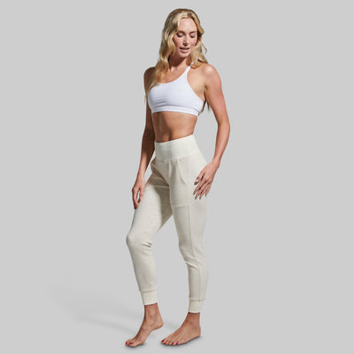 Women's Heather Oatmeal Cloud Jogger Set