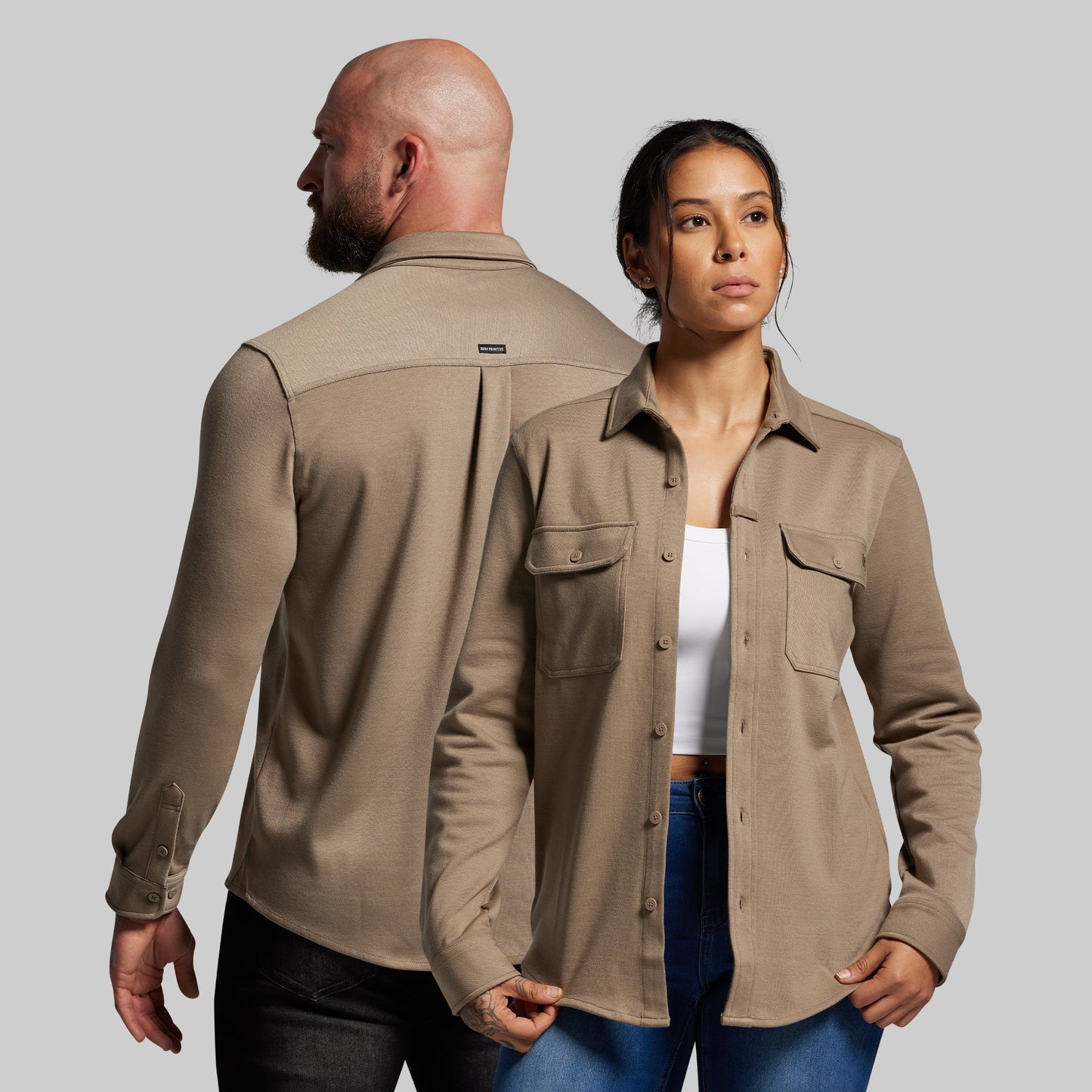 Woodsman Stretchy Flannel (Desert Tan)