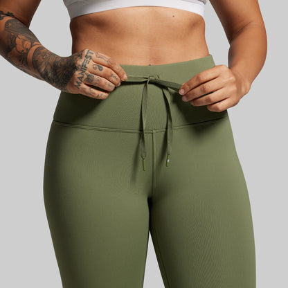 Fleece Lined Legging (Deep Green)