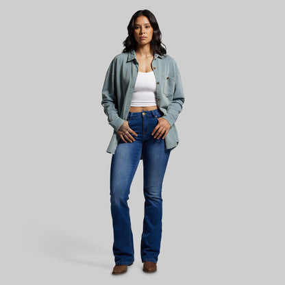 Women's Oversized Stretch Denim (Vintage Wash)