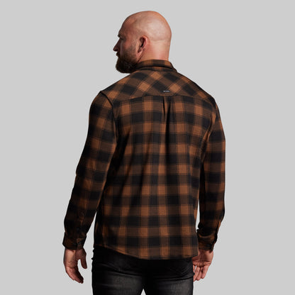 Woodsman Stretchy Flannel (Coyote Brown/Black)