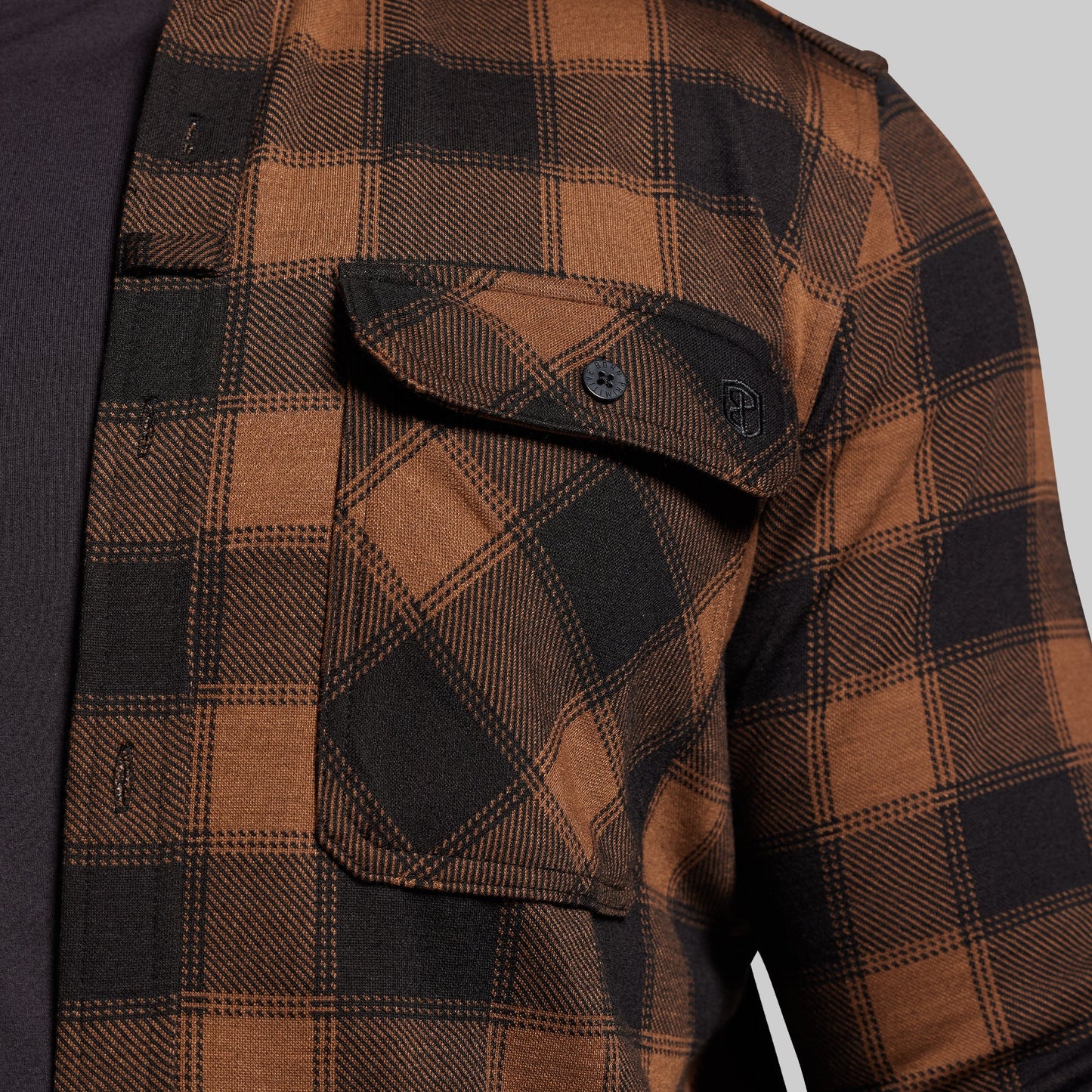 Woodsman Stretchy Flannel (Coyote Brown/Black)