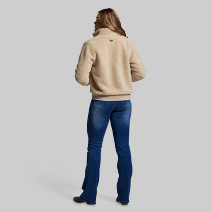 Women's All Season Sherpa Full Zip (Oatmeal)