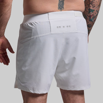 Men's Endurance Short w/ Compression (White)
