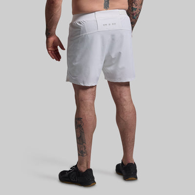 Men's Endurance Short w/ Compression (White)