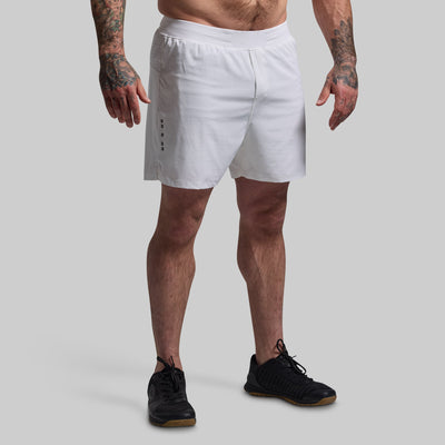 Men's Endurance Short w/ Compression (White)