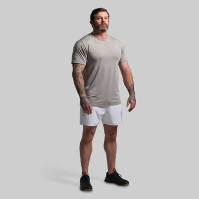 Men's Endurance Short w/ Compression (White)
