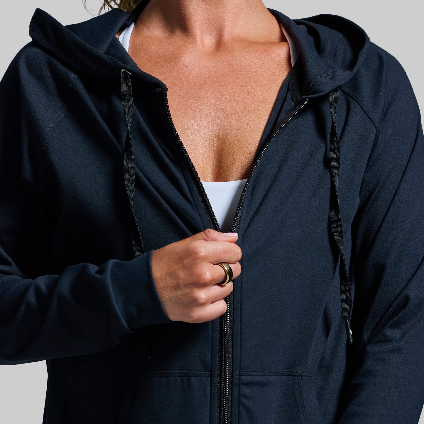 Weekender Zip Up Hoodie (Black)