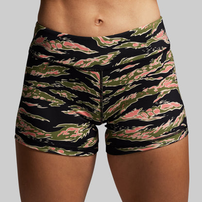 Double Take Booty Short (Pink Jungle Tiger)