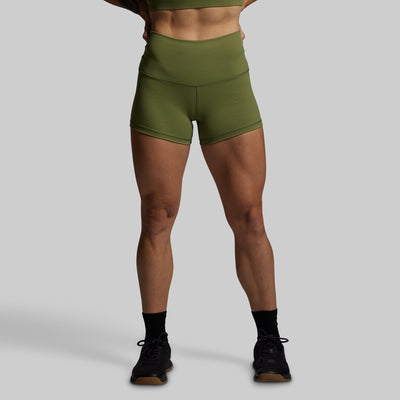 New Heights Booty Short (Army Green)