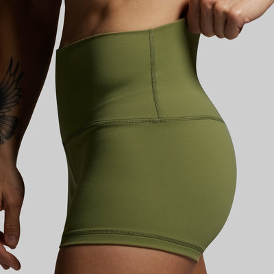 New Heights Booty Short (Army Green)