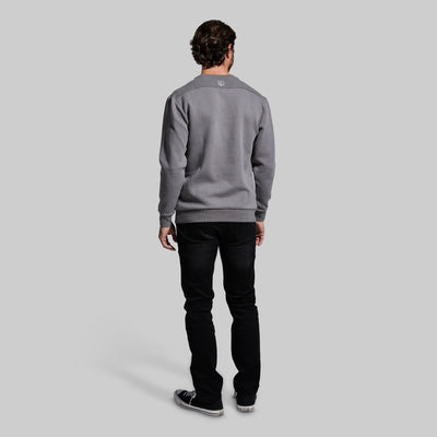 Men's Waffle Crewneck Pullover (Slate)