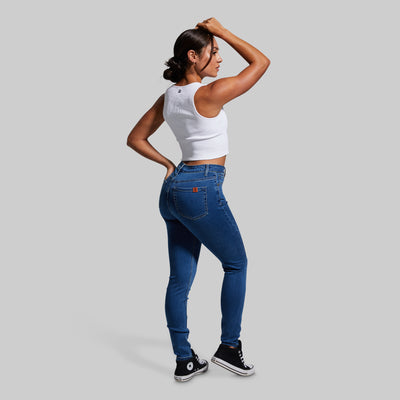 FLEX Stretchy High-Rise Skinny Jean (Mid Wash)