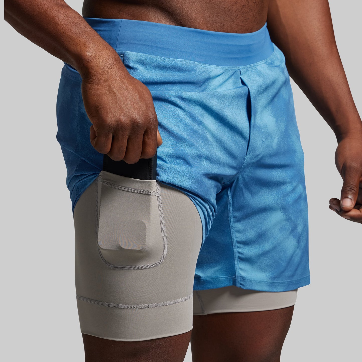Versatile Short w/ Compression 5" (Glacier Blue)