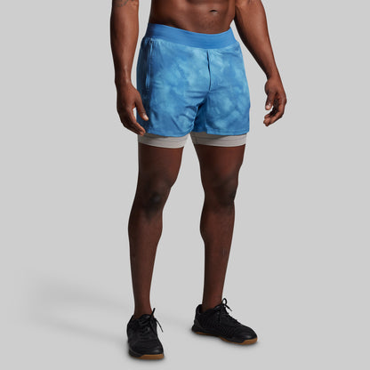Versatile Short w/ Compression 5" (Glacier Blue)