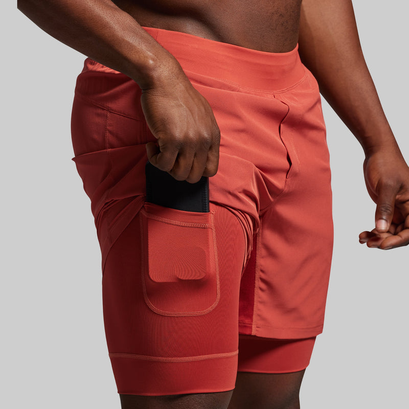 Versatile Short w/ Compression 7" (Brick)