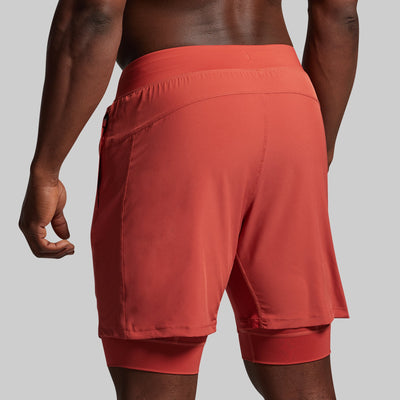 Versatile Short w/ Compression 7" (Brick)