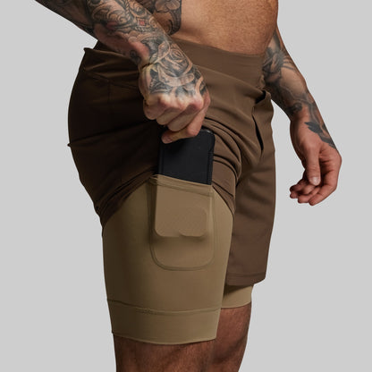 Versatile Short w/ Compression 7" (Coyote Brown)