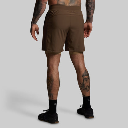 Versatile Short w/ Compression 7" (Coyote Brown)