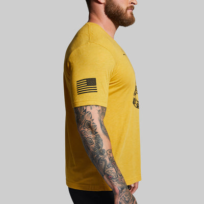 Gadsden Flag T-Shirt (Don't Tread On Me-Mustard)