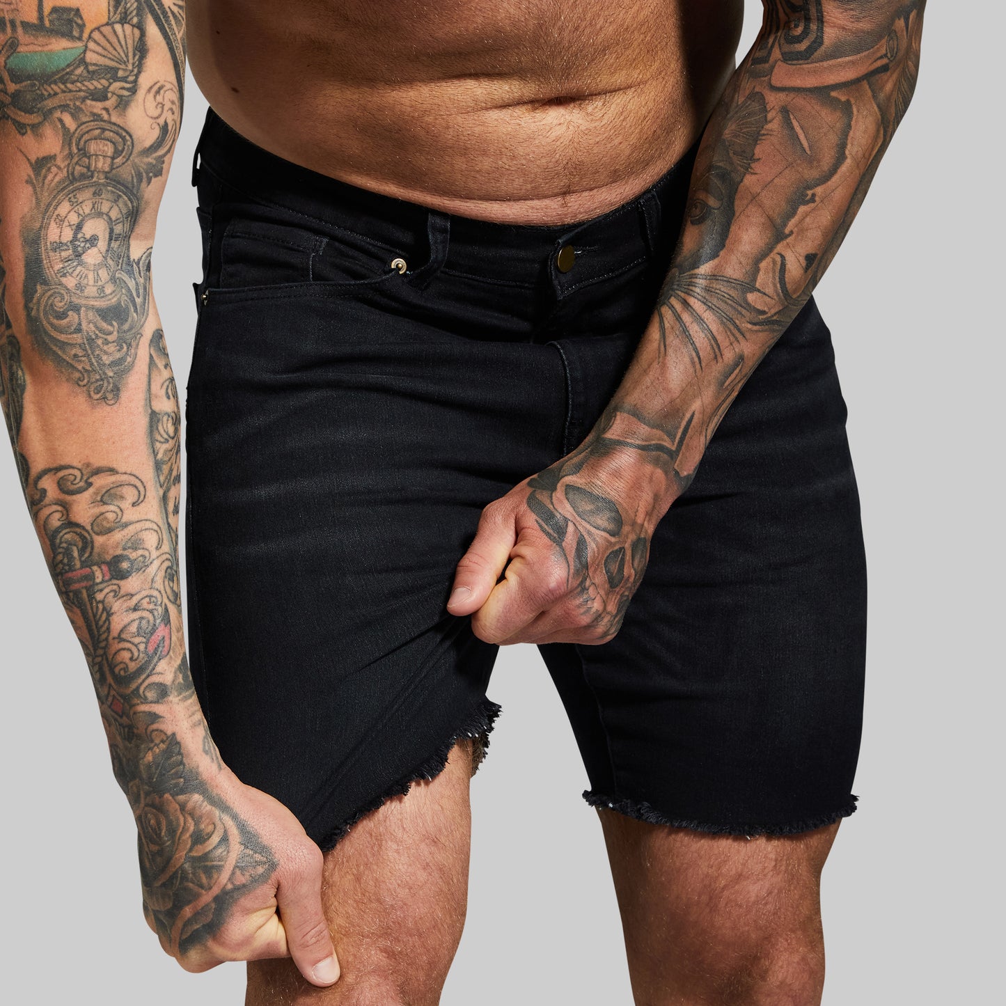 FLEX Stretchy Jort 7" (Black)