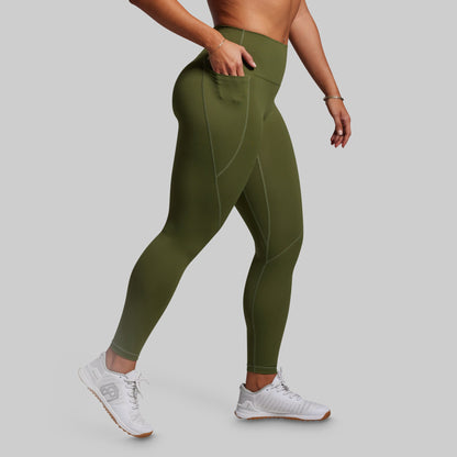Synergy Legging w/ Pockets 2.0 (Olive)