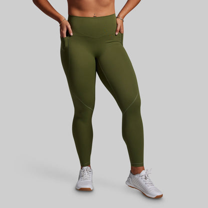 Synergy Legging w/ Pockets 2.0 (Olive)