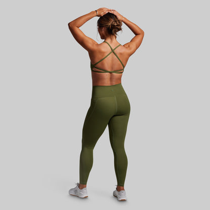 Serenity Sports Bra (Olive)