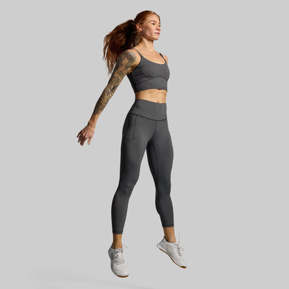 Your Go To Legging w/ Pockets 2.0 (Gunmetal)