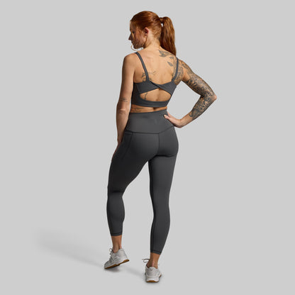 Your Go To Legging w/ Pockets 2.0 (Gunmetal)