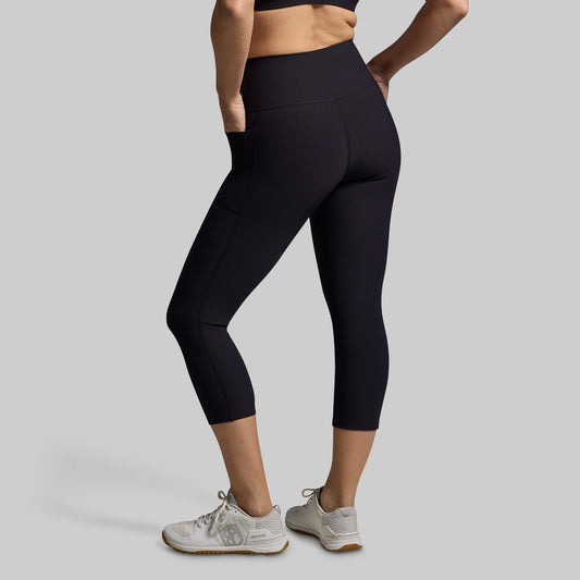 All or Nothing Capri w/ Pockets (Black)
