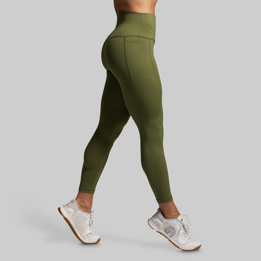 Your Go To Legging w/ Pockets 2.0 (Army Green)