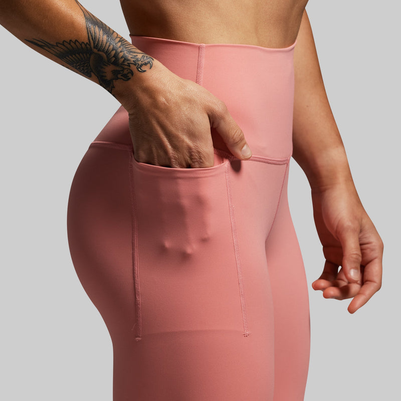 Your Go To 7/8 Legging w/ Pockets 2.0 (Faded Rose)