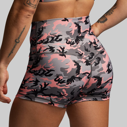 New Heights Booty Short (Pink Woodland)