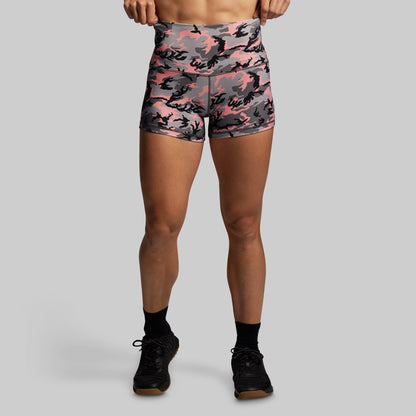 New Heights Booty Short (Pink Woodland)