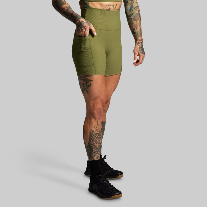 All or Nothing Short (Army Green)