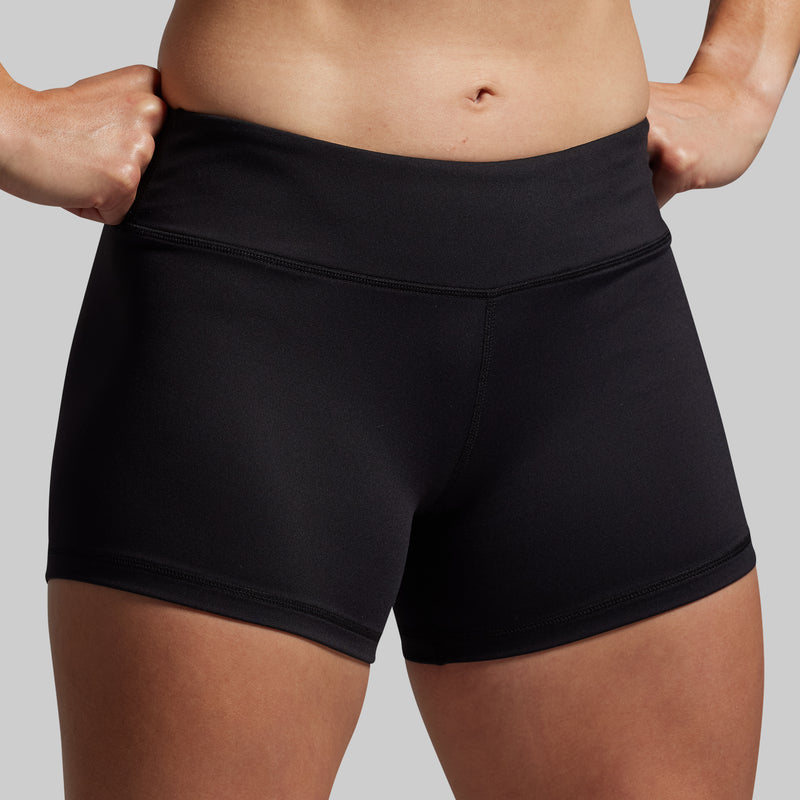 Double Take Booty Short Set (Black)