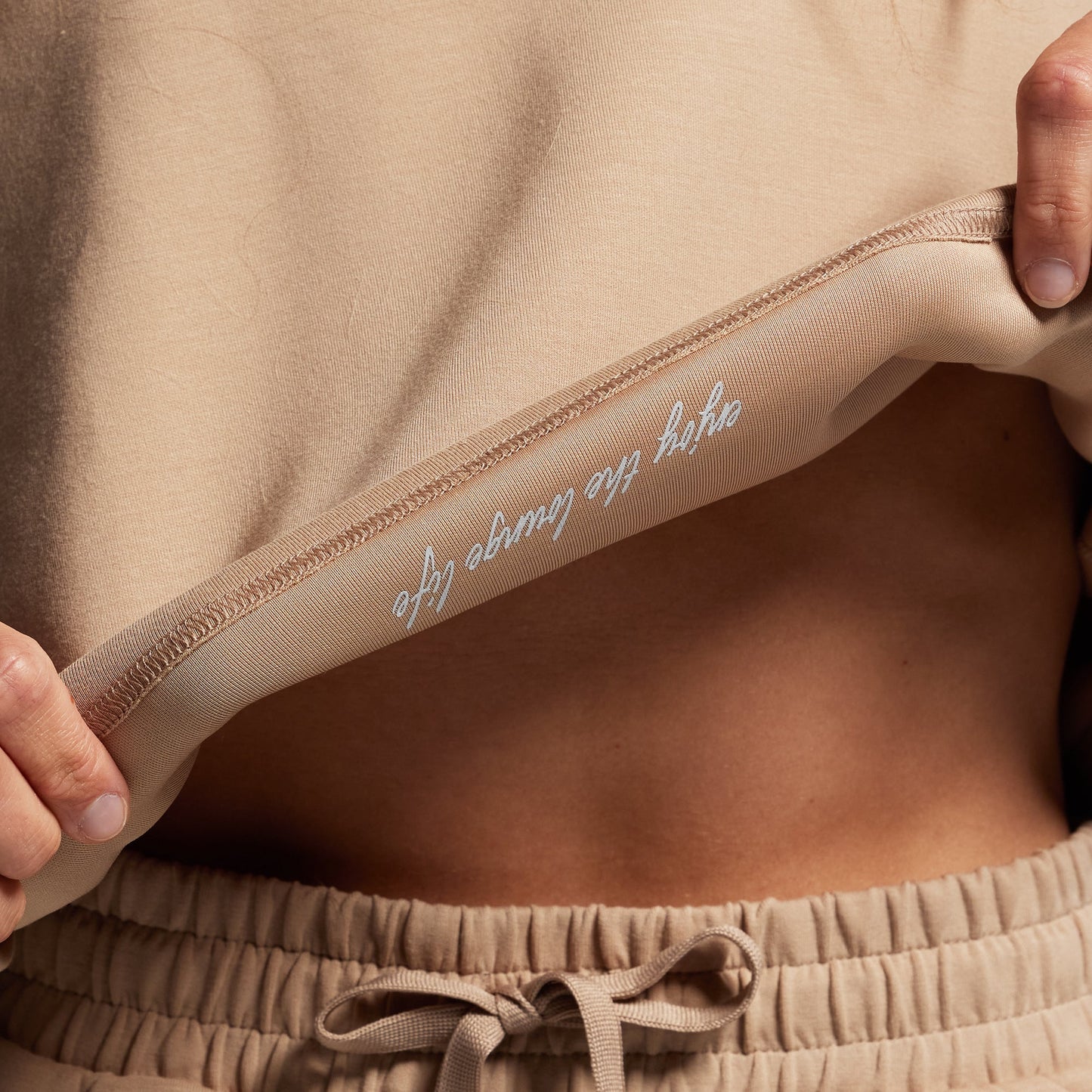 Lounge Lux Cropped Pullover (Mink)