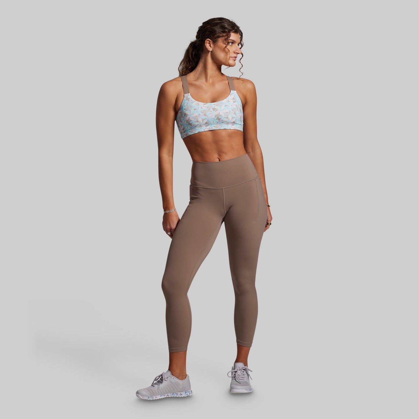 Moxie Sports Bra (Floral Blur)