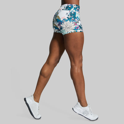 Double Take Booty Short (Painted Floral)