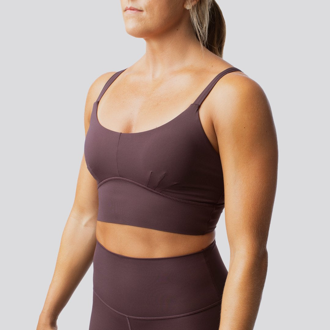 Born Primitive - Inhale into the Weekend 🧘‍♀️ Featuring the X-Factor Sports  Bra in White + Your Go To Leggings 2.0 in Deep Plum.