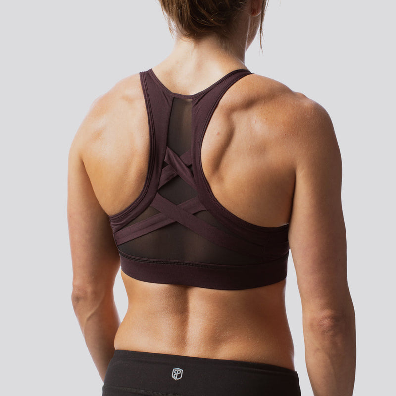 Strong Laced Sports Bra (Cabernet)