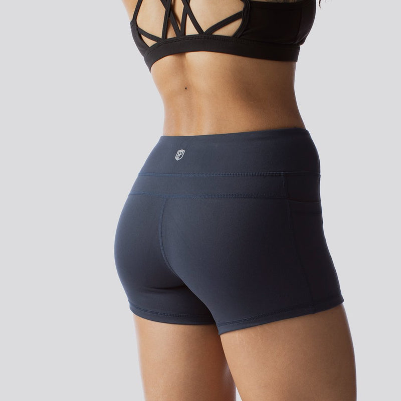 Rise & Grind Booty Short (Navy)