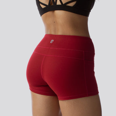 Rise & Grind Booty Short (Wine)