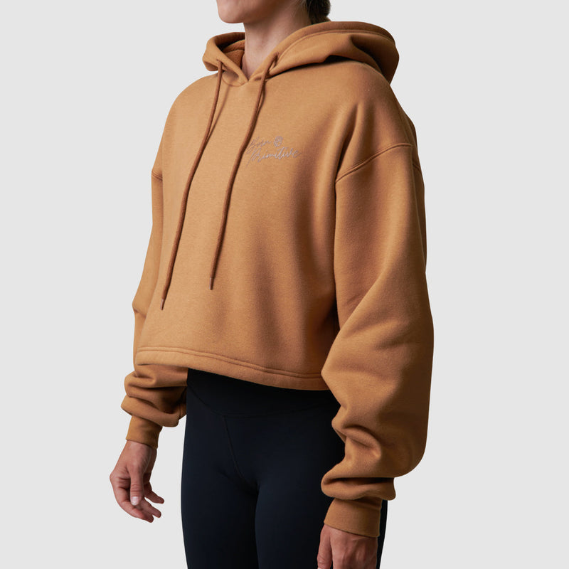 Camel discount cropped hoodie